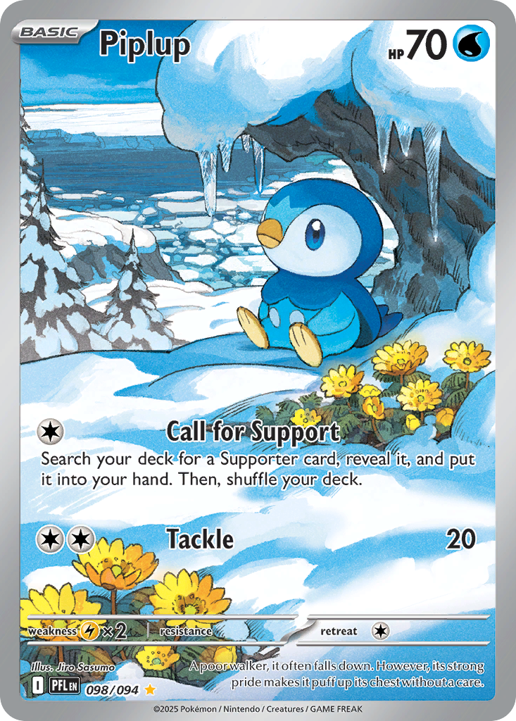 Piplup 098/094 Phantasmal Flames Pokemon Holo