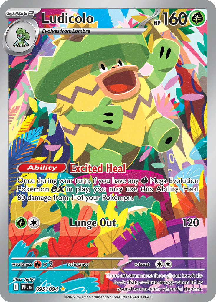 Ludicolo 095/094 Phantasmal Flames Pokemon Holo