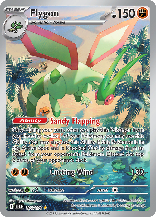 Flygon 101/094 Phantasmal Flames Pokemon Holo