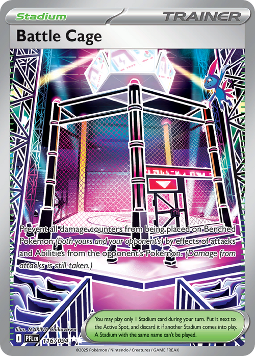 Battle Cage 116/094 Phantasmal Flames Pokemon Holo