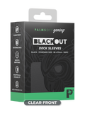Palms Off Gaming Blackout Deck Sleeves – Standard Size – Black – 100pc