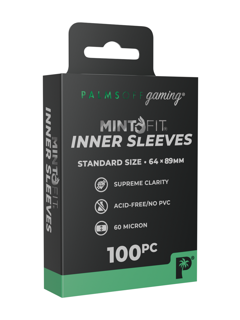 Palms Off Gaming MintFit Inner Sleeves – Standard Size – 100pc