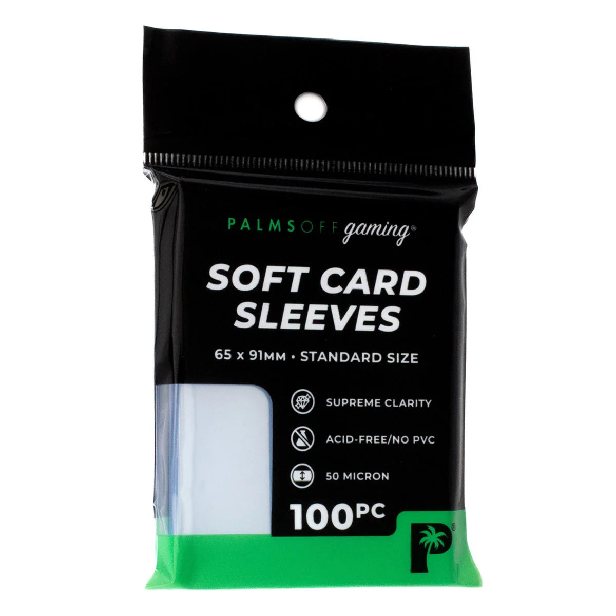 Palms Off Gaming Soft Card Sleeves – Standard Size – 100pc