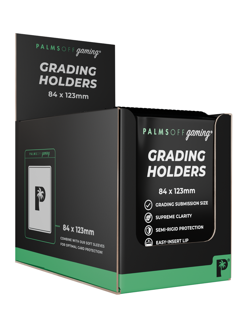Palms Off Gaming Semi-Rigid Grading Holders – 200pc