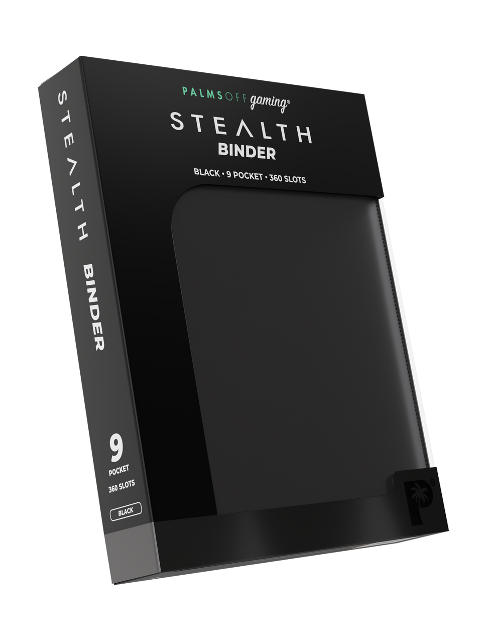 Palms Off Gaming Stealth 9 Pocket Zip Binder – Black